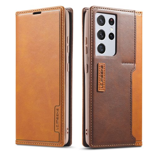 Leather Pattern Magnetic Flip Cover Holder Card Phone Case For Samsung