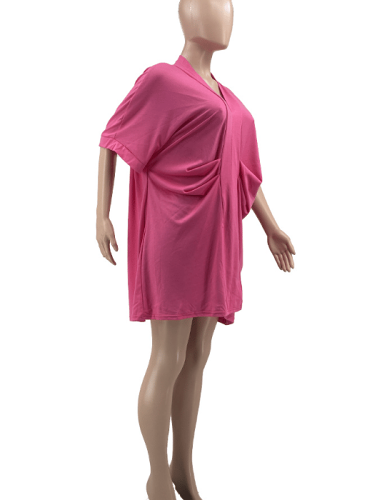 V Neck Draped Top