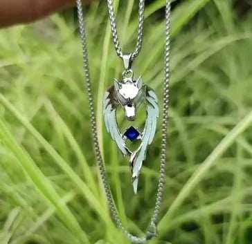 Glowing wolf necklace--SAVE A WOLF