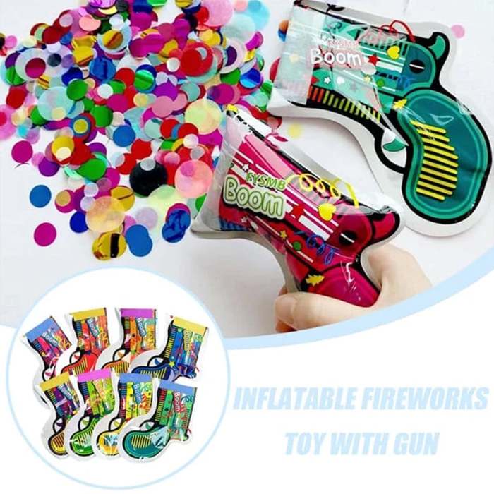 Automatic Inflatable Toy Fireworks Cannon
