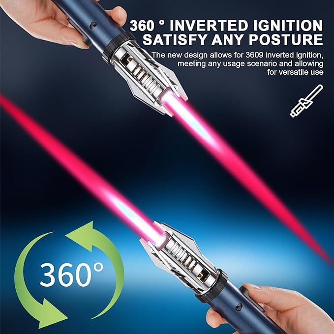 Summer Promotion 49% OFFCamping Outdoor Windproof Straight Flame Lighter