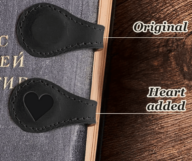 TimelessMark–Personalized Magnetic Leather Bookmark