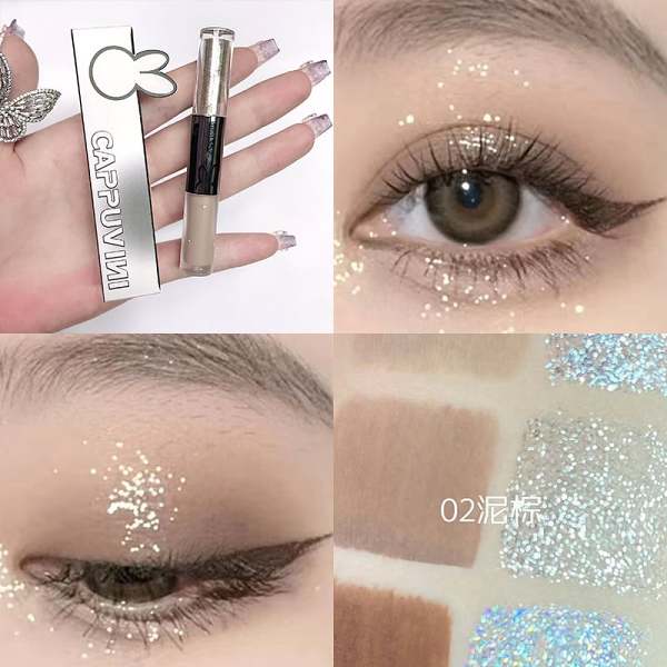 HOT SALE 40% OFFLiquid Glitter Eyeliner and Matte Cream Eyeshadow 2 in 1