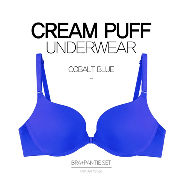 Front Button Gathering Sexy Bra