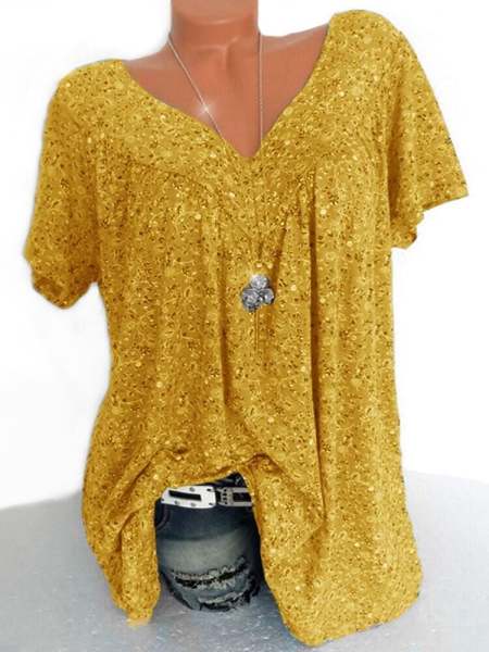 Spring  fashion print short sleeve
