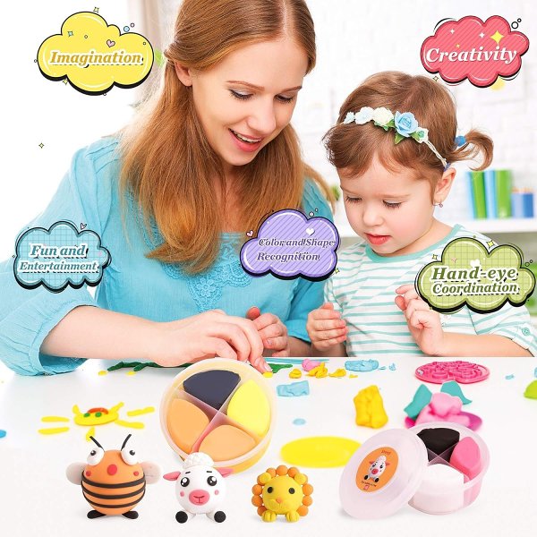Air Dry Clay Pets Group Modeling Clay Kits for Kids