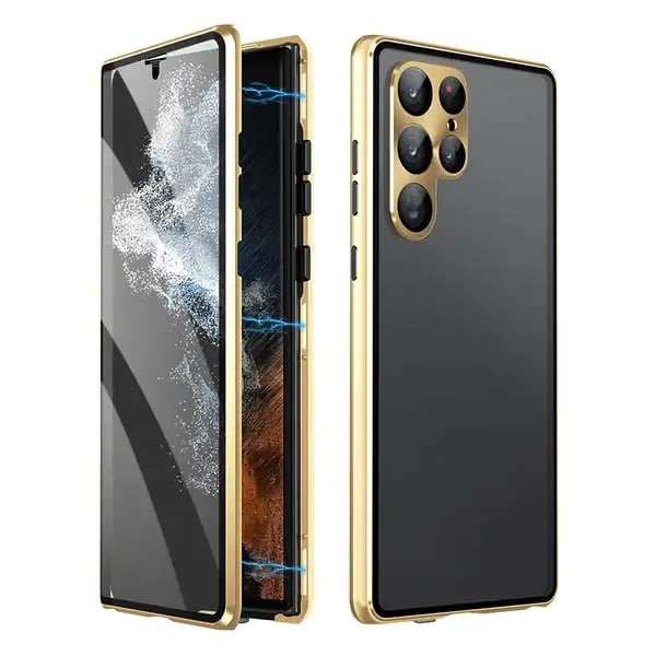 Magnetic Double-sided Tempered Glass Case