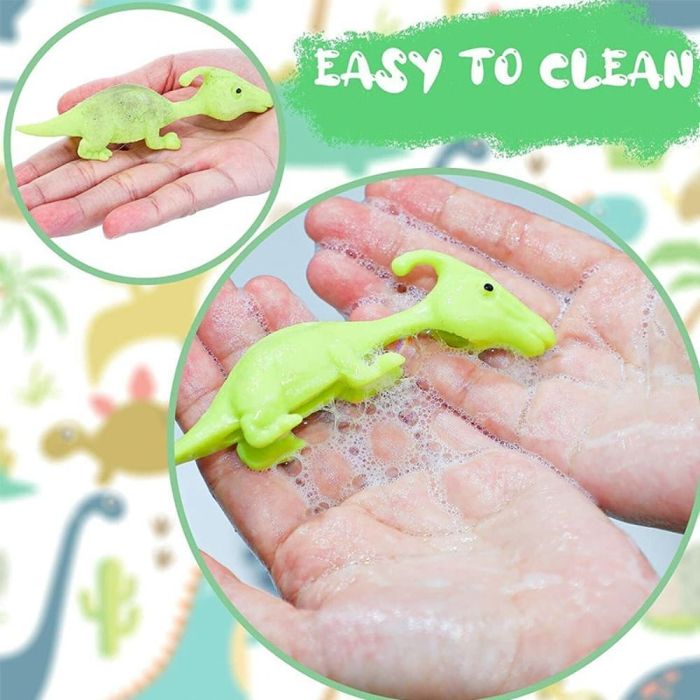 HOT SALE-5PCS Ejection Dinosaur Finger Ejection Toy