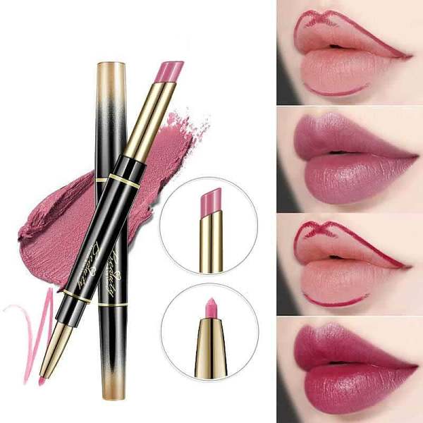 BIG SALE - HALF PRICEDouble ended lipstick Automatic Lip Liner Matte Waterproof Non-fading Non-stick Lipstick