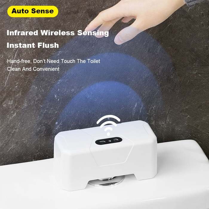 Toilet automatic flush sensor