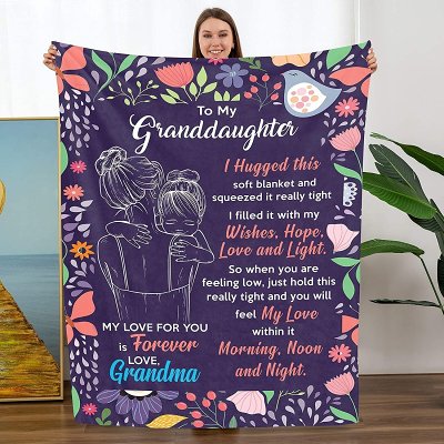 Granddaughter's Gift-Sweet Words Blanket