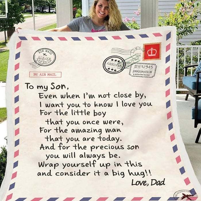 Letter Blanket Gift- Sweet Words To My Daughter