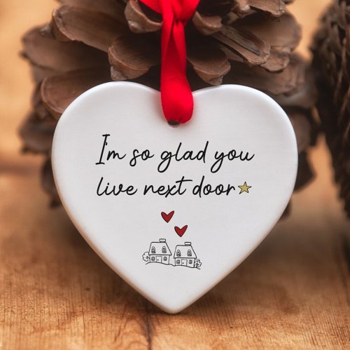 2023 Christmas heart-shaped ornaments