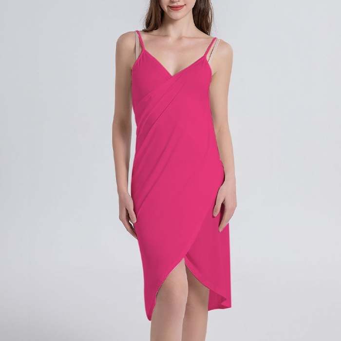 -Women's Beach Wrap Dress Cover-up