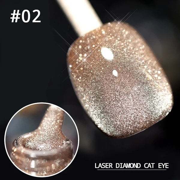 Laser Diamond Cat Eye Nail Polish(Buy 4 Save 20%)