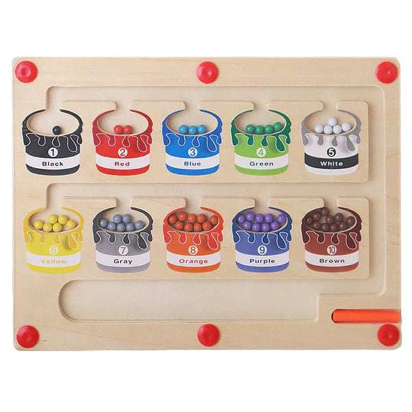Magnetic Color and Number Maze - Buy 2 Free Shipping