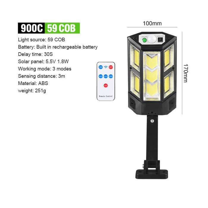 SOLAR LED LAMP 6000 LUMENS