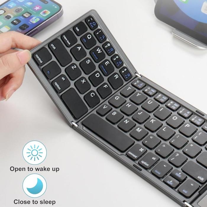 Folding Bluetooth Keyboard with Touchpad