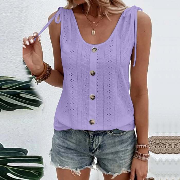 plus size solid color U-neck back heart T-shirt