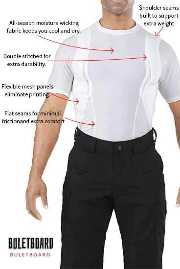 MEN/WOMEN'S CONCEALED HOLSTER T-SHIRT