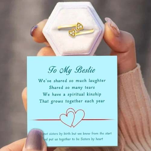 To My Bestie Ring - ''God put us together to be sisters by heart''