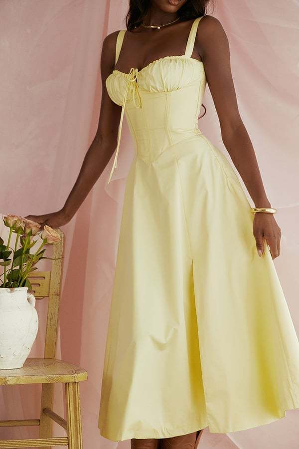 CARMEN PRINT BUSTIER SUNDRESS