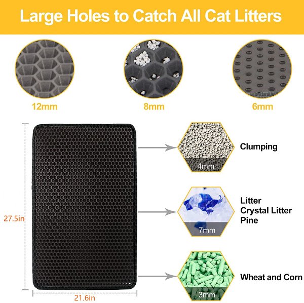 Non-Slip Cat Litter Mat