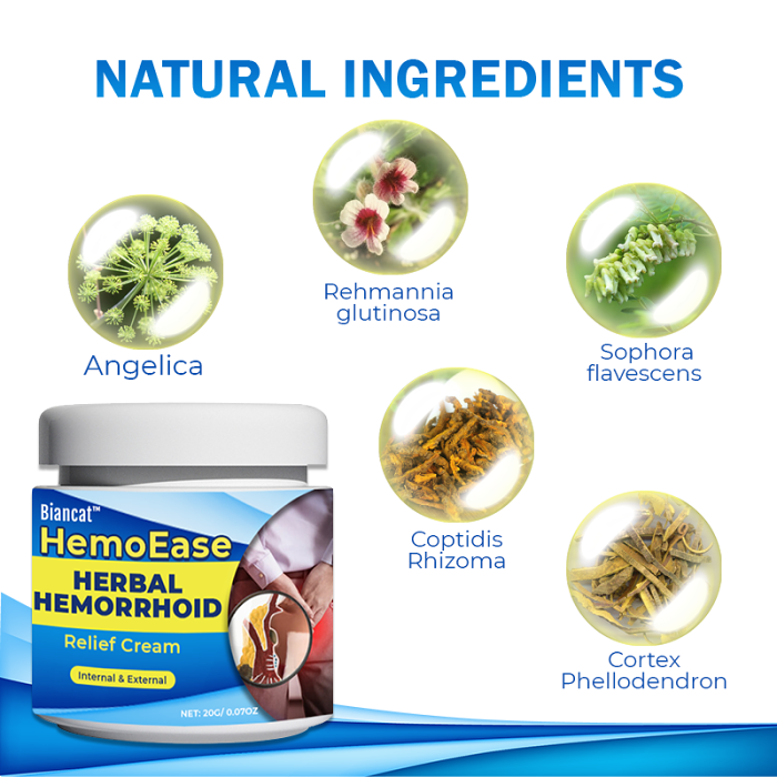 Biancat HemoEase Herbal Hemorrhoid Relief Cream