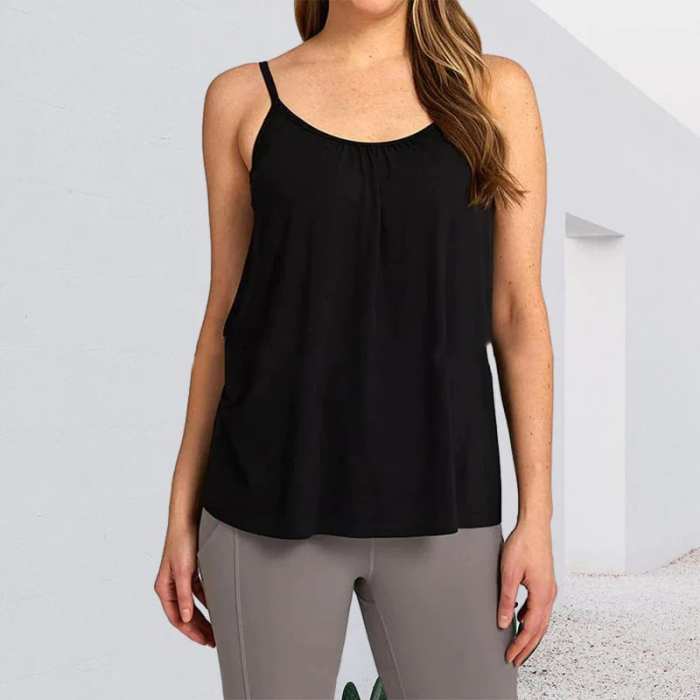 2024 Loose-fitting Tank Top With Built-in Bra