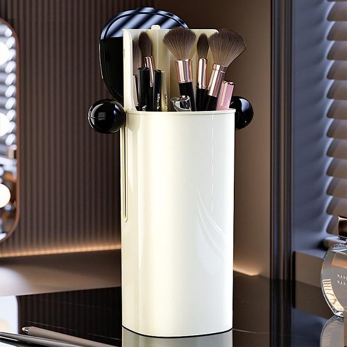 Automatic Lifting Makeup Brush Storage Bucket