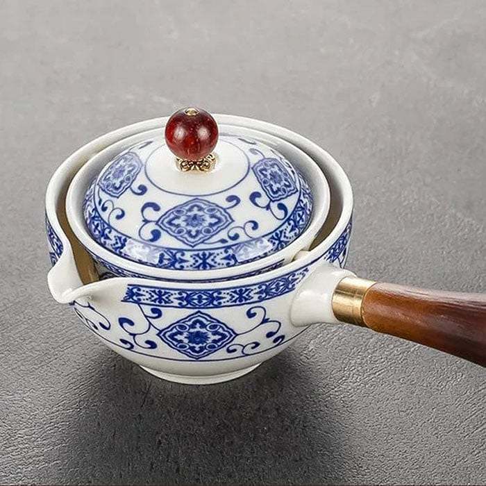 With 4 Cups and Travel Bag- 2023 New 360° Rotation Tea Maker
