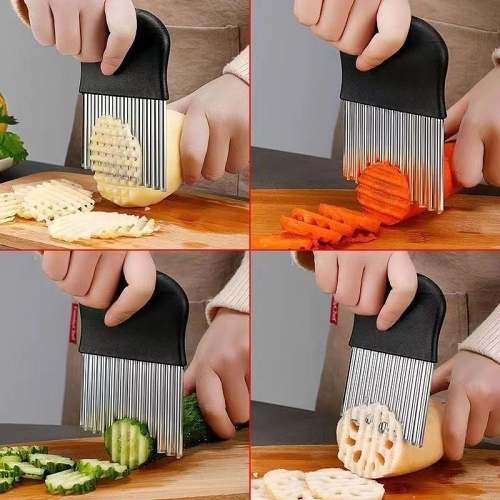 Stainless Steel Crinkle Cutter - BUY 2 GET 1 FREE NOW
