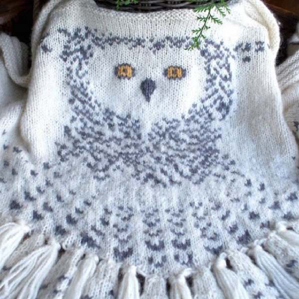 Retro Owl Scarf