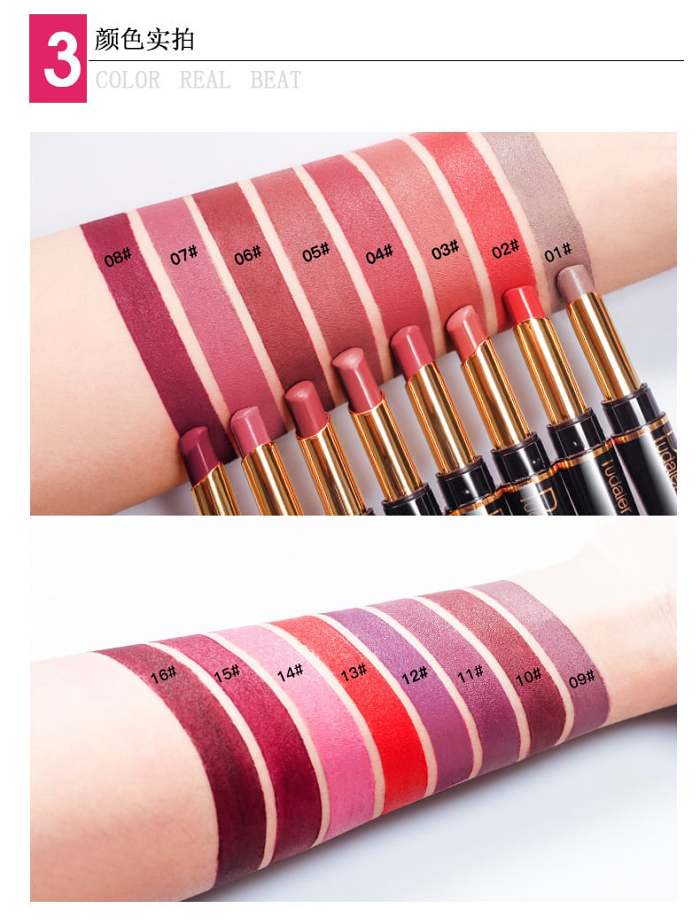 Double ended lipstick Automatic Lip Liner Matte Waterproof Non-fading Non-stick Lipstick