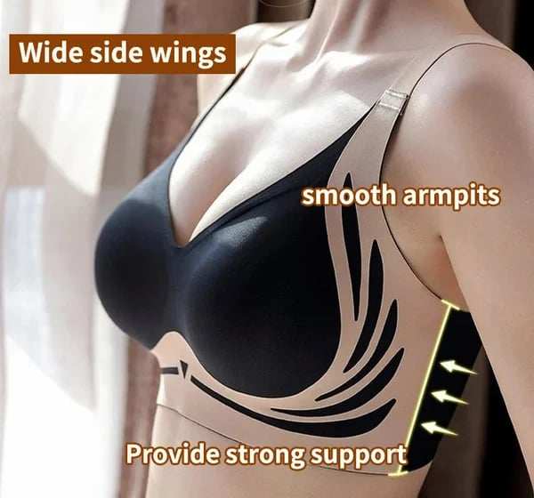 Super gather bra | Wireless Push-up BraNo more sagging breasts