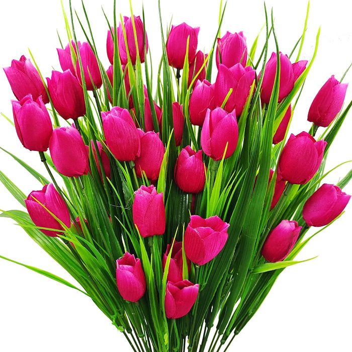 Outdoor Artificial Tulips Flowers