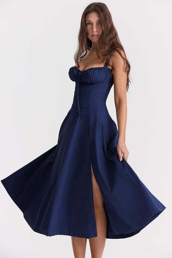 CARMEN PRINT BUSTIER SUNDRESS