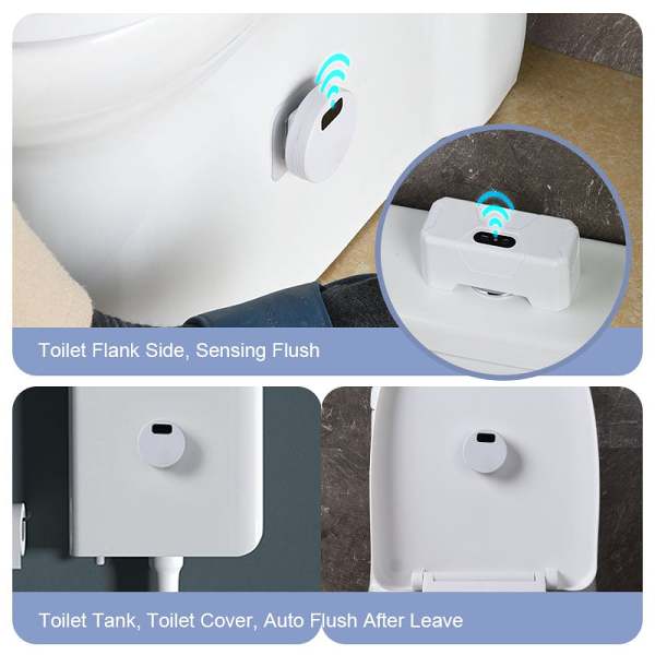 Toilet automatic flush sensor
