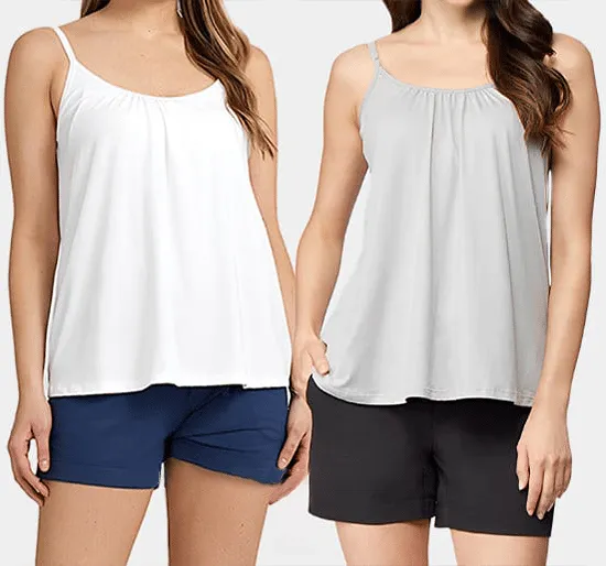 2024 Loose-fitting Tank Top With Built-in Bra