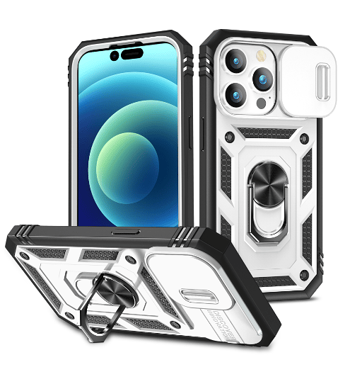 Magnetic Car Finger Ring 3-in-1 Phone Case