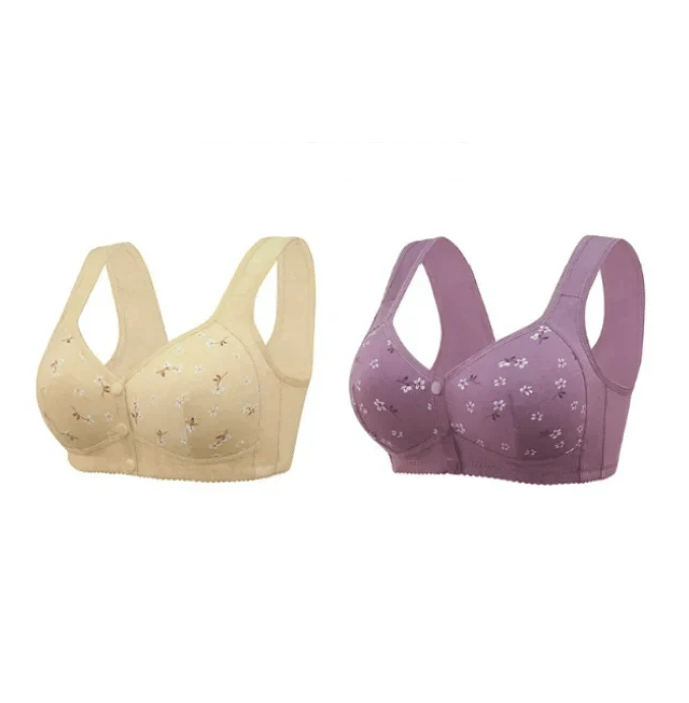 New Design for Senior Front Closure Cotton Bra