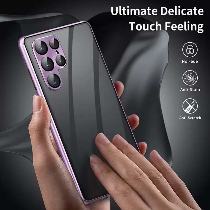 Magnetic Double-sided Tempered Glass Case