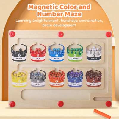 Magnetic Color and Number Maze - Buy 2 Free Shipping