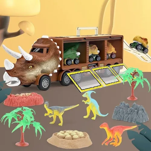 Dinosaur Musical Transporter（Buy 1 and get a 12-piece dinosaur kit）