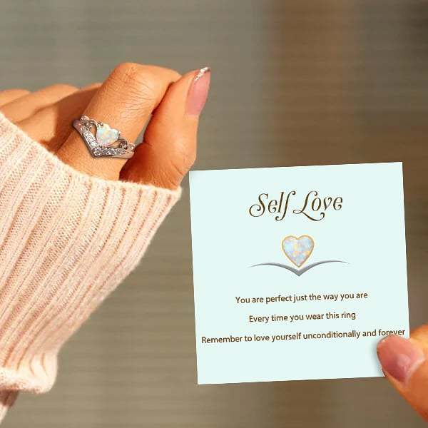 Self Love Silver Heart Ring