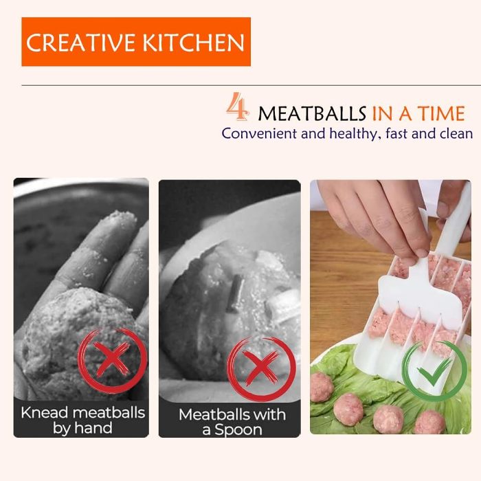 Creative Kitchen Quadruple Meatball Maker Set