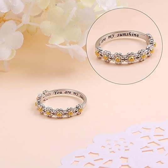 You Are My Sunshine Daisy Ring
