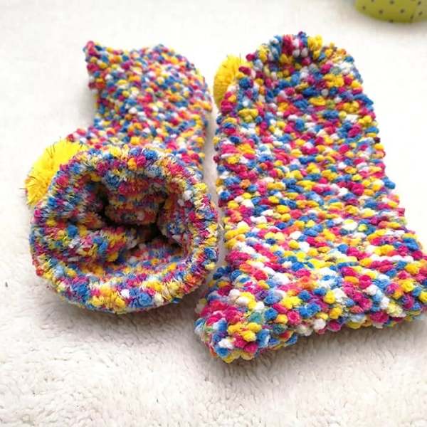 Winter Fuzzy Slipper Socks WIth Gift Box