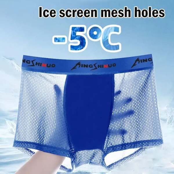 Men's frozen silk boxer shorts