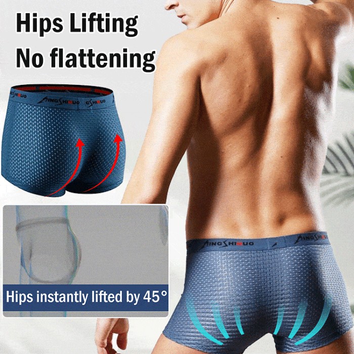 Men's frozen silk boxer shorts
